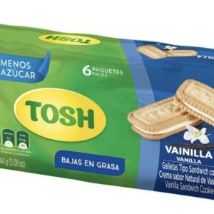 Galleta Sandwich Vainilla TOSH 144 Gramo