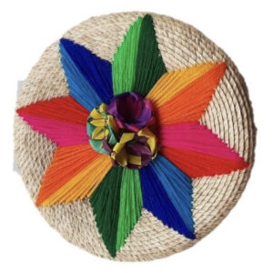 Tortillero, Cesto Artesanal De Palma Colores