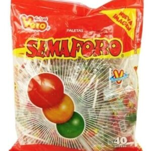 Vero Semáforo Paletas 40 piezas